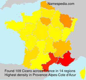 Surname Cicero in France