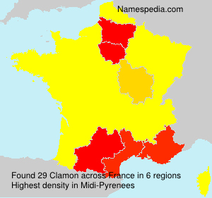 Surname Clamon in France