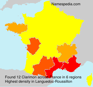 Surname Clarimon in France Surname Clarimon in France