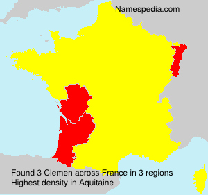 Surname Clemen in France
