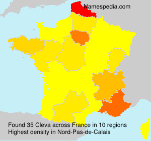 Surname Cleva in France