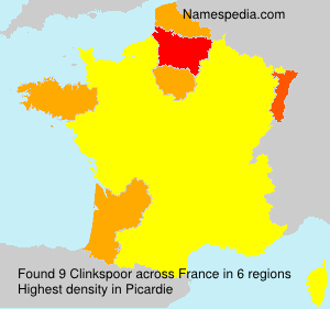 Surname Clinkspoor in France