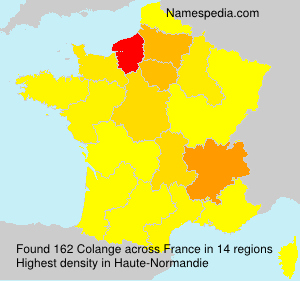 Surname Colange in France