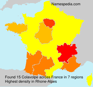 Surname Colavolpe in France