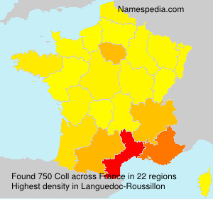 Surname Coll in France