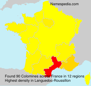 Surname Colomines in France