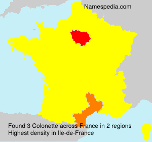 Surname Colonette in France Surname Colonette in France