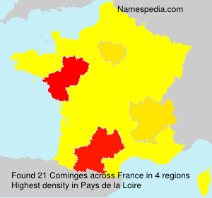 Surname Cominges in France