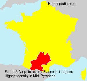 Surname Coquillo in France Surname Coquillo in France