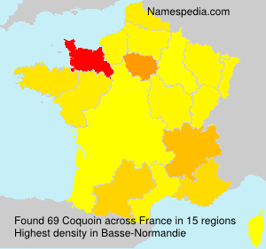 Surname Coquoin in France
