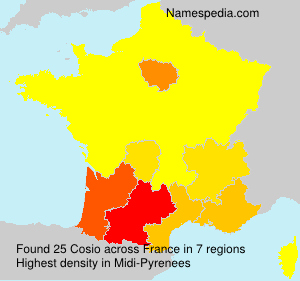 Surname Cosio in France