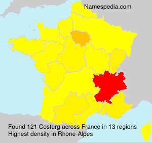 Surname Costerg in France