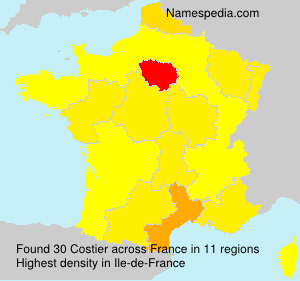 Surname Costier in France