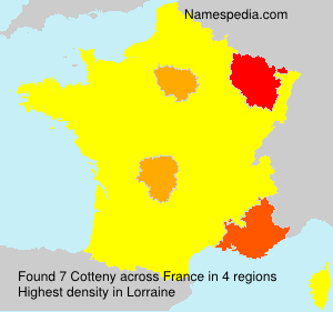 Surname Cotteny in France Surname Cotteny in France
