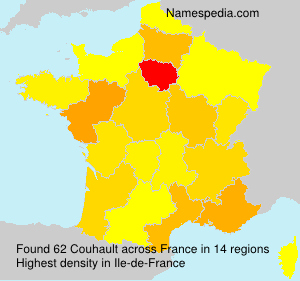 Surname Couhault in France