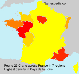 Surname Crahe in France