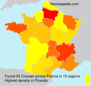 Surname Creuset in France