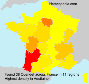 Surname Cuendet in France