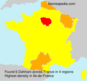 Surname Dahhani in France Surname Dahhani in France