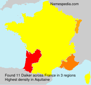 Surname Daiker in France