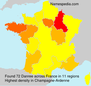 Surname Danree in France