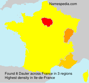 Surname Dauler in France
