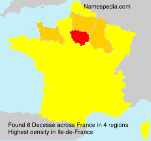 Surname Decesse in France