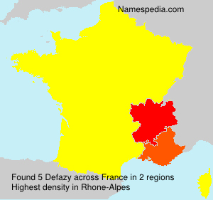 Surname Defazy in France Surname Defazy in France