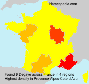 Surname Degaye in France