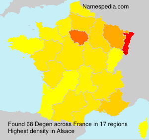 Surname Degen in France
