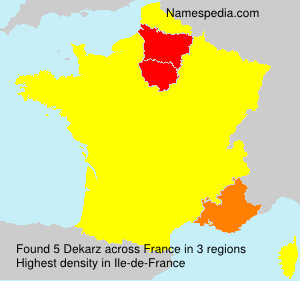 Surname Dekarz in France