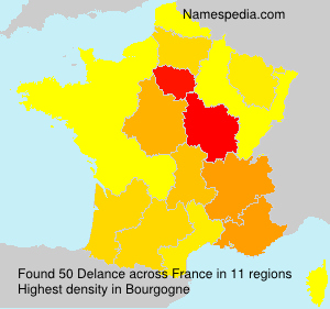 Surname Delance in France