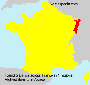 Surname Deliga in France