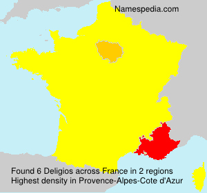 Surname Deligios in France