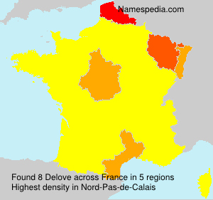 Surname Delove in France