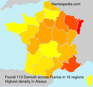 Surname Demuth in France