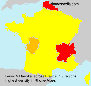 Surname Denollet in France