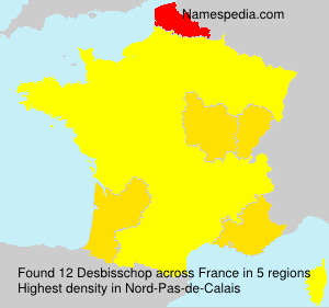 Surname Desbisschop in France