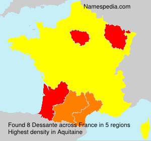 Surname Dessante in France