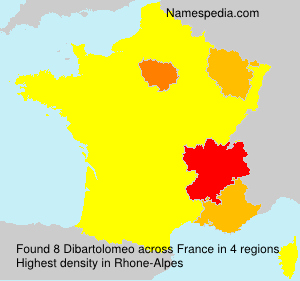Surname Dibartolomeo in France