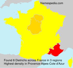 Surname Dietrichs in France