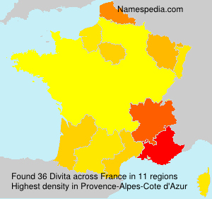 Surname Divita in France