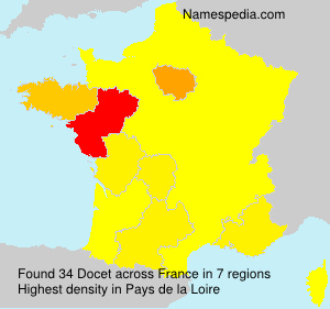 Surname Docet in France
