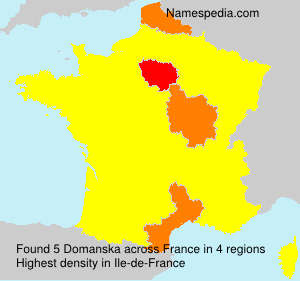 Surname Domanska in France