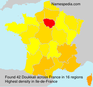Surname Doukkali in France