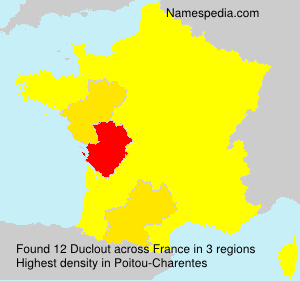 Surname Duclout in France