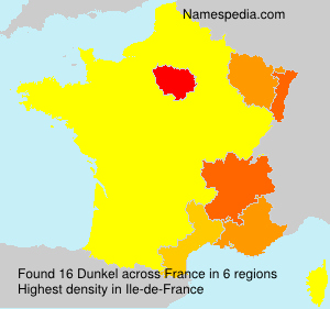 Surname Dunkel in France