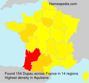 Surname Dupau in France