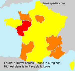 Surname Durrat in France