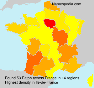 Surname Eaton in France